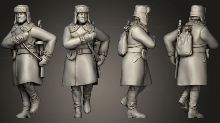 Military figurines (partisans6, STKW_0493) 3D models for cnc